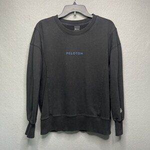 Peloton Black Essential Sweatshirt XS Black Long Sleeve Crewneck Athleisure